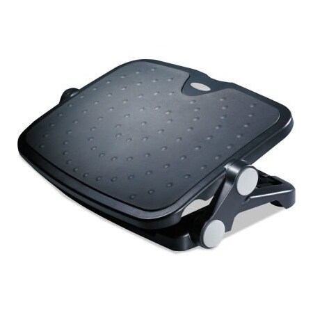 Alera Soft Cushioned Ergonomic Footrest, 14W X 19.63D X 3.75 To 7.5H, Black FS112